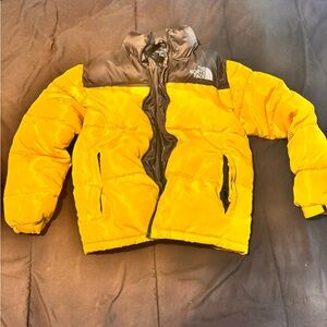 The North Face Black and Yellow Insulated Jacket
